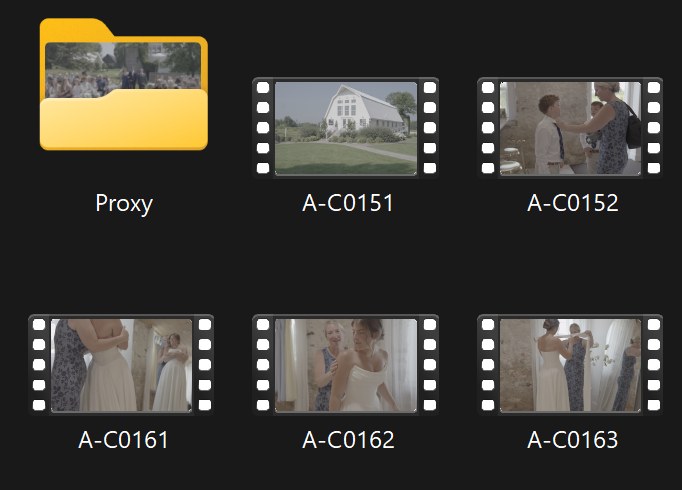 Proxy media files